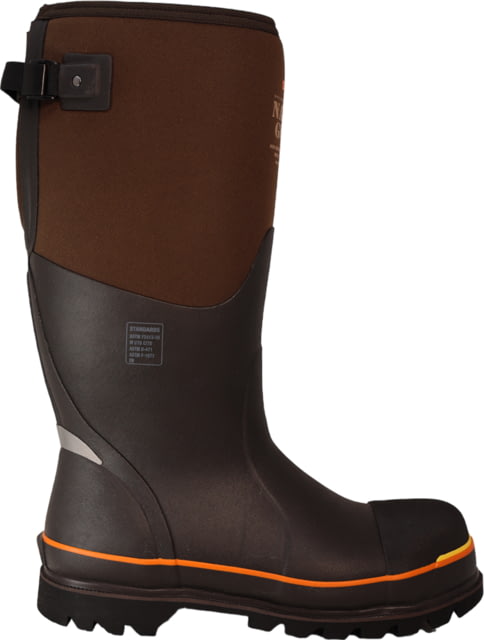 Open Box Dealer Demo Dryshod Nanotoe Gusset Boots - Men's Brown/Orange 11 NTG-UH-BR-11