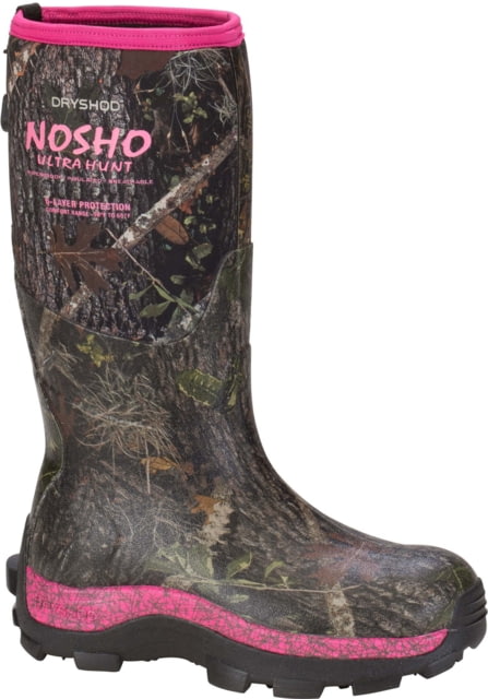 Dryshod NoSho Ultra Hunt Hunting Boot - Women's Camo/Pink 8