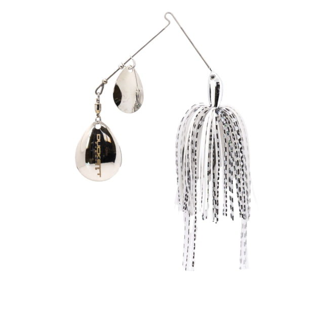 Duckett Fishing BD Double Colorado Spinnerbaits 1/2oz Silver Black BDSBDC1/2 SB