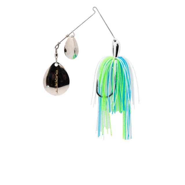 Duckett Fishing BD Double Colorado Spinnerbaits 1/2oz White Green Blue BDSBDC1/2 WGB