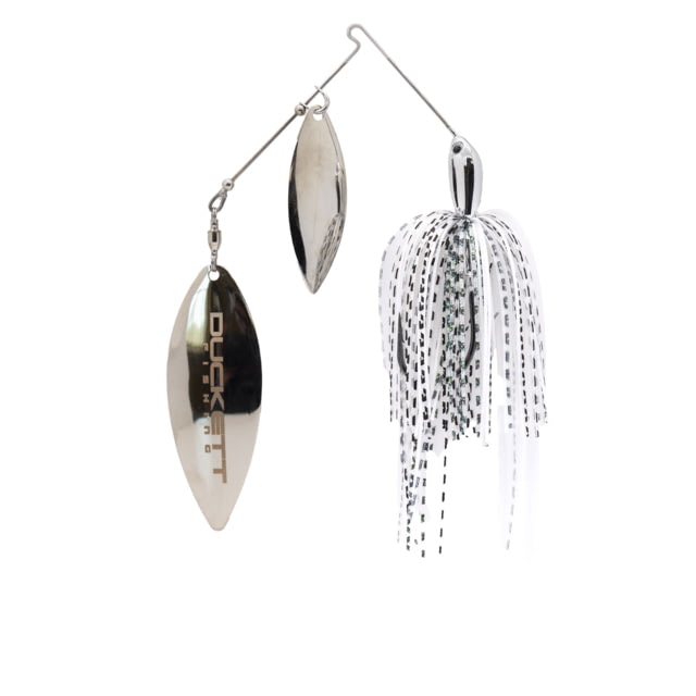 Duckett Fishing BD Double Willow Spinnerbait 3/4oz Silver Black BDSBDW3/4 SB