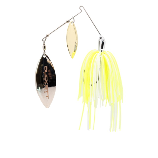 Duckett Fishing BD Double Willow Spinnerbait 3/8oz White Chartreuse BDSBDW3/8 WC