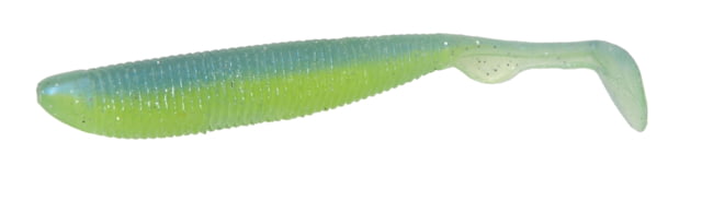 Duckett Fishing BD Subtle Tail Chartreuse Blue Back 4.5 in MXST4.5 CB
