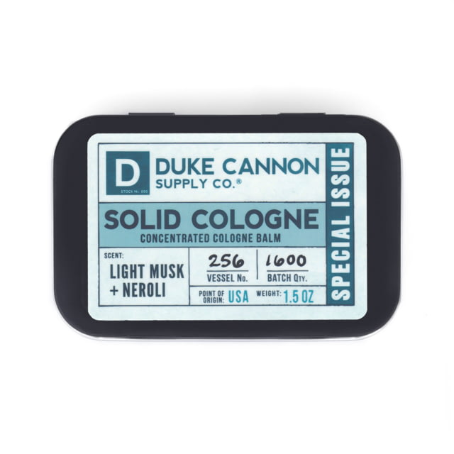 Duke Cannon Supply Co Solid Cologne Neroli 1.5 oz Tin