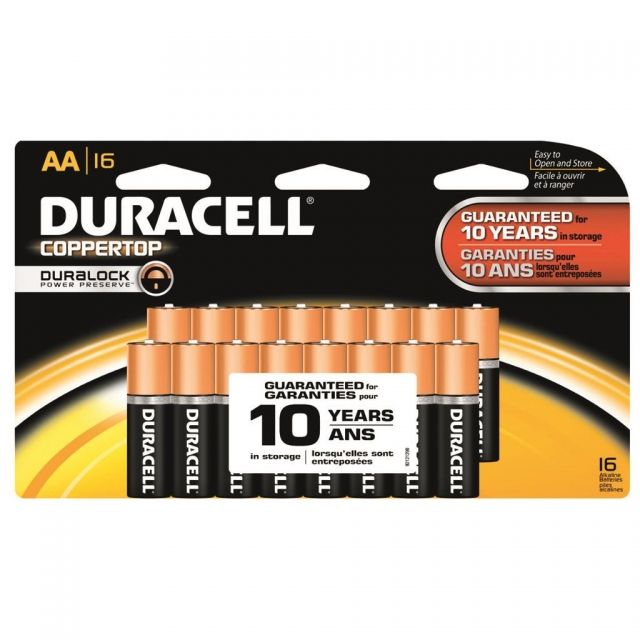 Duracell Coppertop Battery AA 16 Pack MN1500B16Z16