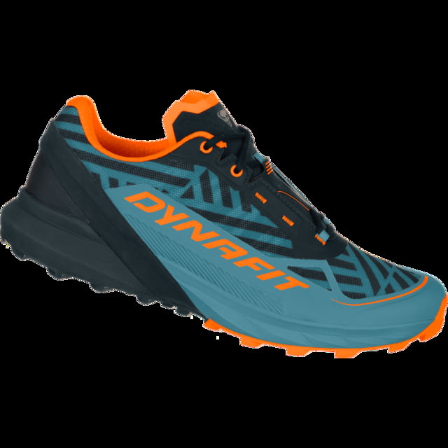 Dynafit Ultra 50 Graphic Trail Running Shoes - Men's Blueberry/Shocking Orange 9