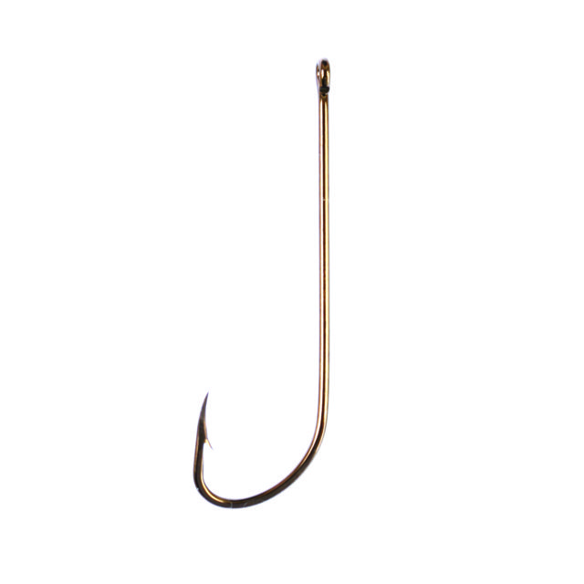 Eagle Claw 2x Long Shank Hook Offset Ringed Eye Forged Bronze 100-Box Hooks