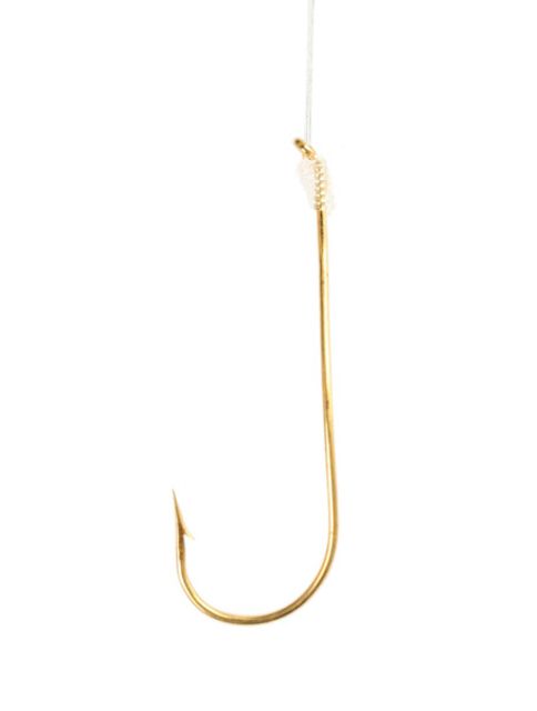 Eagle Claw Aberdeen Hook Rotating Ringed Eye Light Wire Gold A-Pack Hooks 022A-1