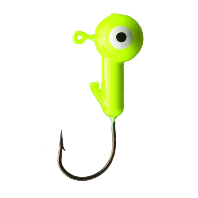 Eagle Claw Ball Head Jig Chartreuse 1/4oz 10 per Pack