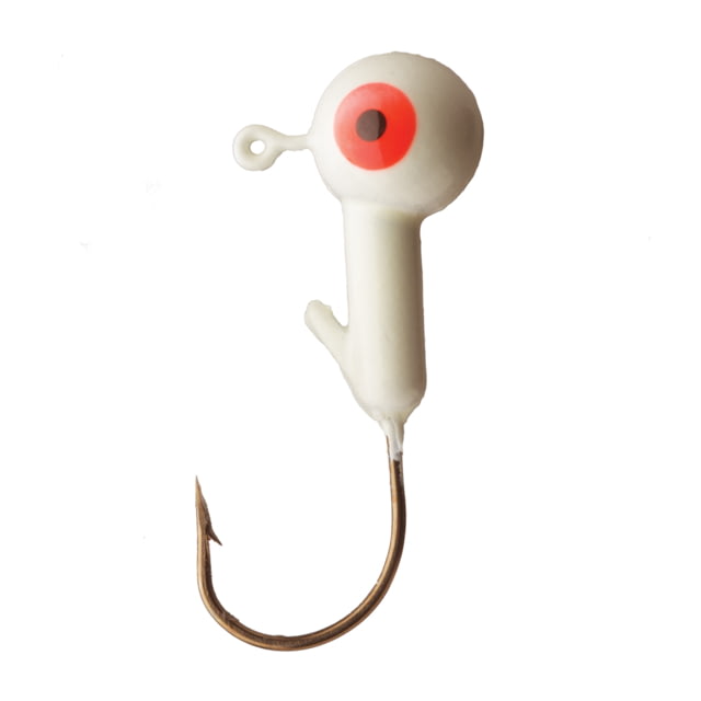 Eagle Claw Ball Head Jig Glow 1/32oz 10 per Pack