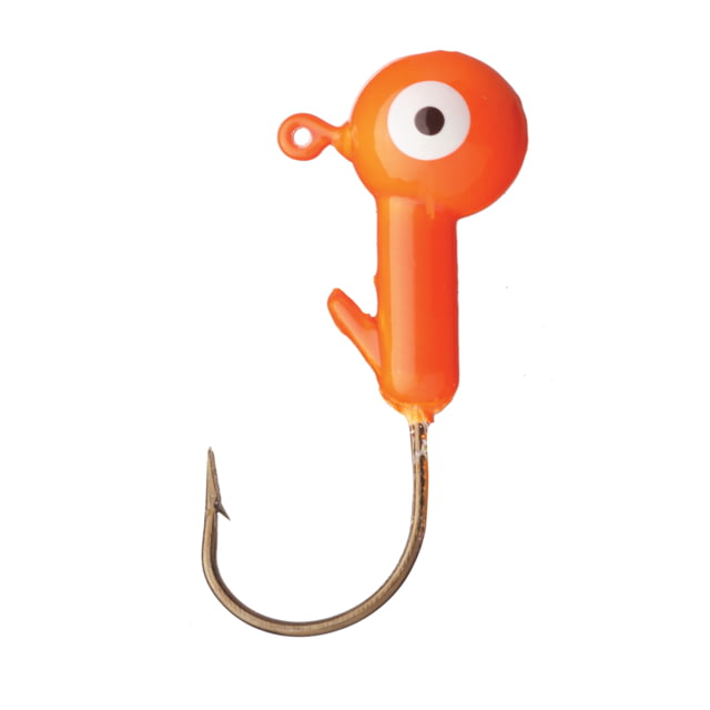 Eagle Claw Ball Head Jig Orange 1/32oz 10 per Pack