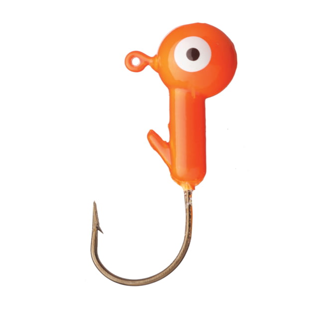 Eagle Claw Ball Head Jig Orange 1/8oz 10 per Pack