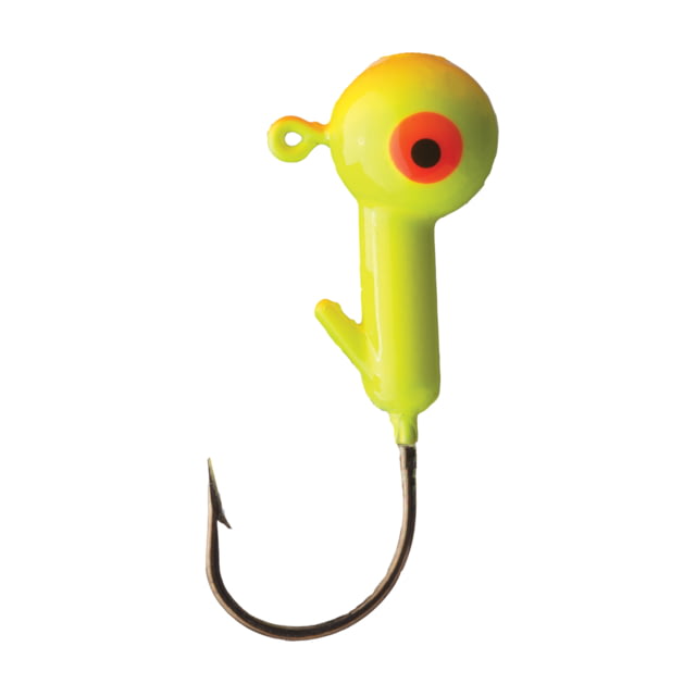 Eagle Claw Ball Head Jig Orange/Chart 1/4oz 10 per Pack