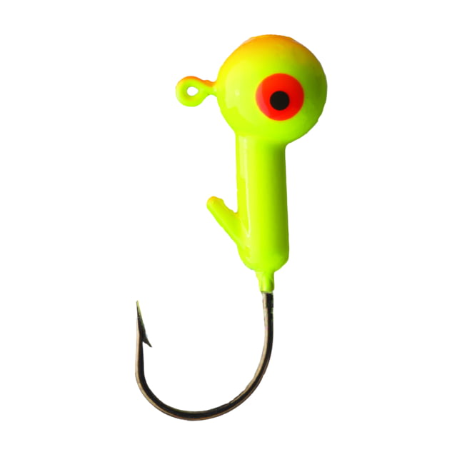 Eagle Claw Ball Head Jig Orange/Chartreuse 1/8oz 10 per Pack