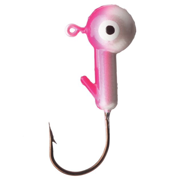 Eagle Claw Ball Head Jig Pink/Pearl 1/32oz 10 per Pack