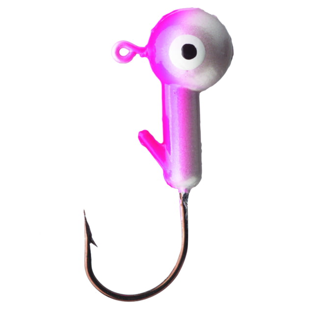 Eagle Claw Ball Head Jig Pink/Pearl 1/4oz 10 per Pack