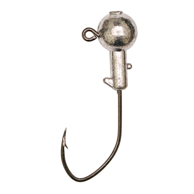 Eagle Claw Ball Head Jig Pro V Hook White 1/8oz 10 per Pack