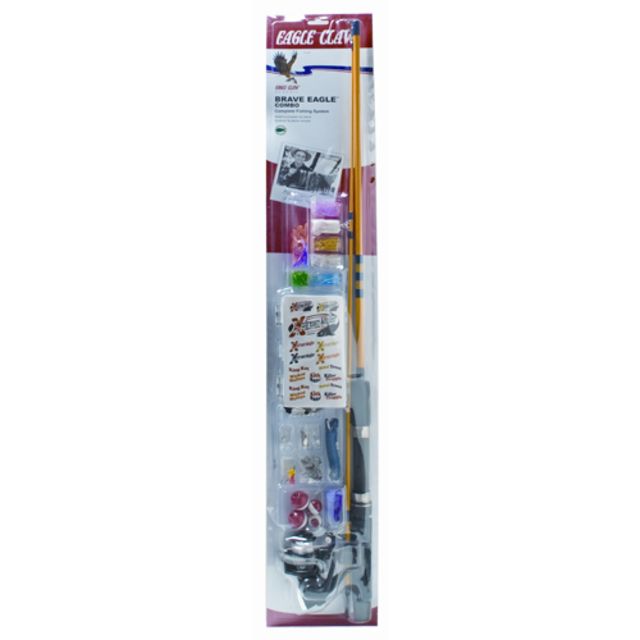 Eagle Claw Brave Eagle Packaged Spin Combo 5ft 2pc Med