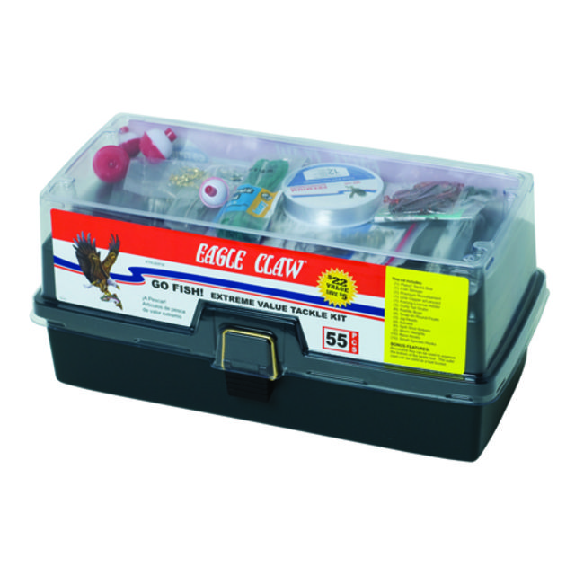 Eagle Claw Go Fish Extreme Tackle Box Kit