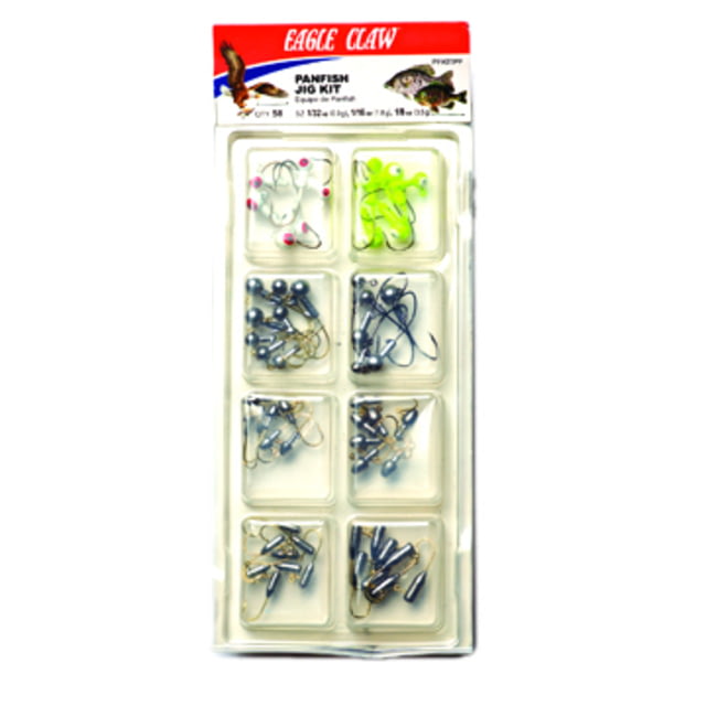 Eagle Claw Eagle Claw Jig Head Kit Panfish Assorted 58 Pieces