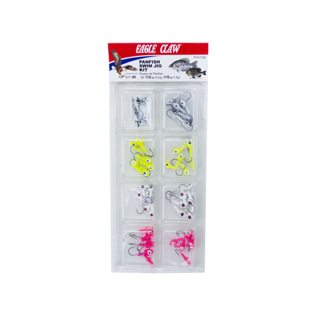 Eagle Claw Jig Swimbait Jig Head Assorted 48 Pieces