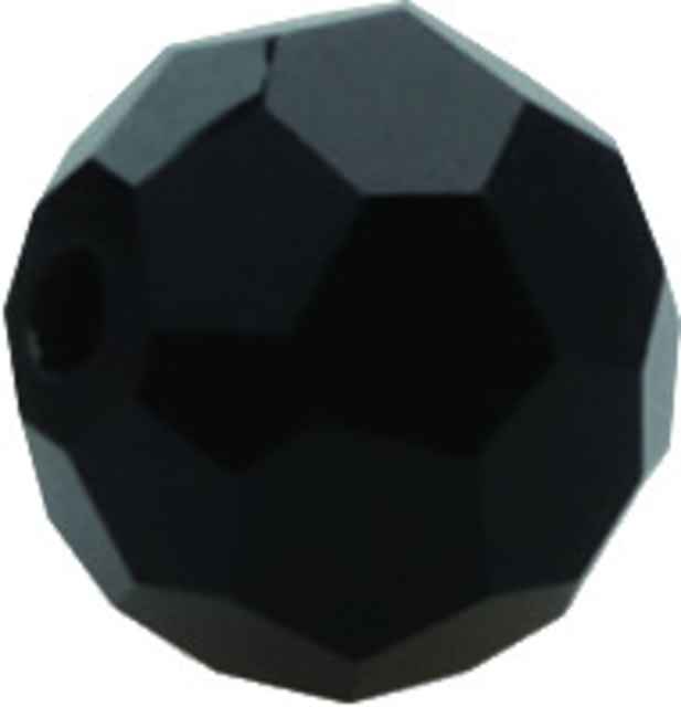 Eagle Claw Lazer Faceted Glass Beads-8mm Black 20Per Pack