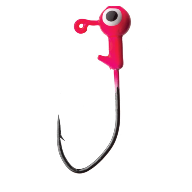 Eagle Claw Lazer Sharp Pro-V Ball Head Jig Pink 1/16oz 10 per Pack
