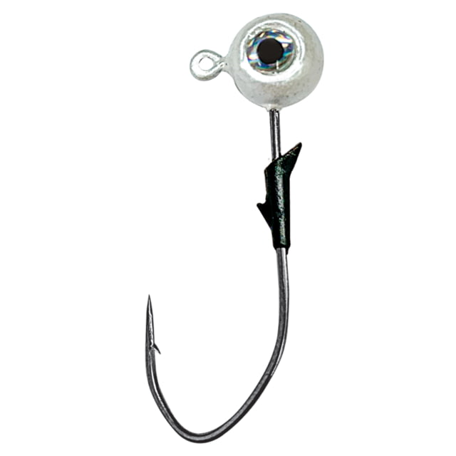 Eagle Claw Lazer Sharp Pro-V Eagle Eye Jig Pearl 1/8oz 5 per Pack