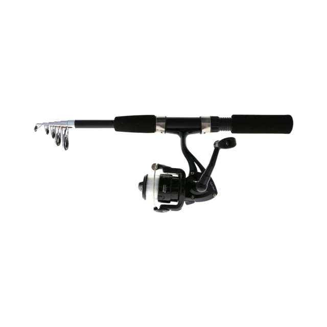 Eagle Claw Eagle Claw  Pack It Black Spin Combo Telescopic 5'6in 1 pc 1 BB fiberglass with Line