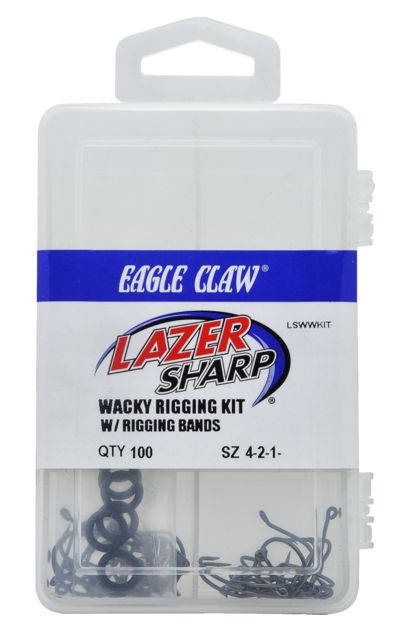 Eagle Claw Sharp Wacky Worm Kit w/ Rigging Bands