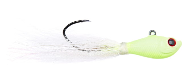 Eagle Claw Trokar Pro-V Bend Bucktail Jig 1 oz 5/0 Hook Glow