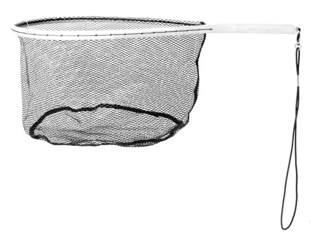 Eagle Claw Wood Trout Net w/Rubberized Netting