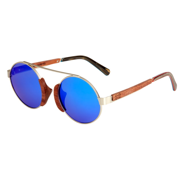 Earth Anakena Sunglasses Brown Frame Blue Polarized Lens Brown/Blue One Size