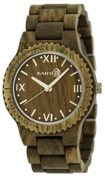 Earth Bighorn Watch Olive Wooden Case