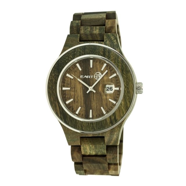 Earth Cherokee Watch Olive Wooden Case