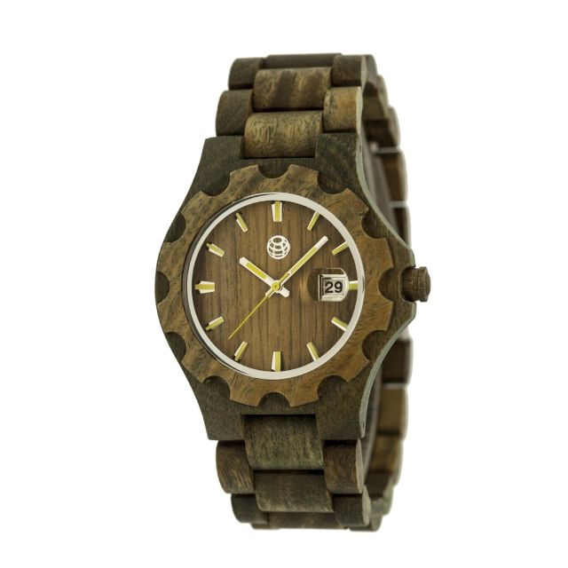 Earth Gila Watch Olive Wooden Case