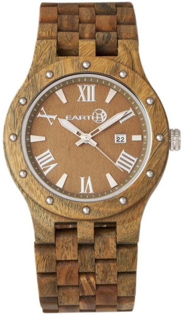 Earth Wood Inyo Bracelet Watch w/Date Olive One Size