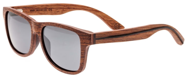 Earth Wood Solana Polarized Sunglass Red Rosewood/Black One Size
