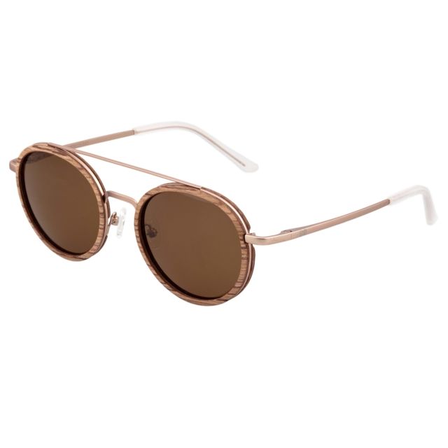 Earth Binz Polarized Sunglasses - Unisex Babinga/Brown One Size