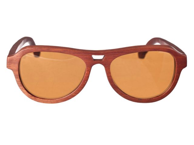 Earth Wood Coronado Sunglasses Red Rosewood Frame Brown Lens Red Rosewood/Brown One Size