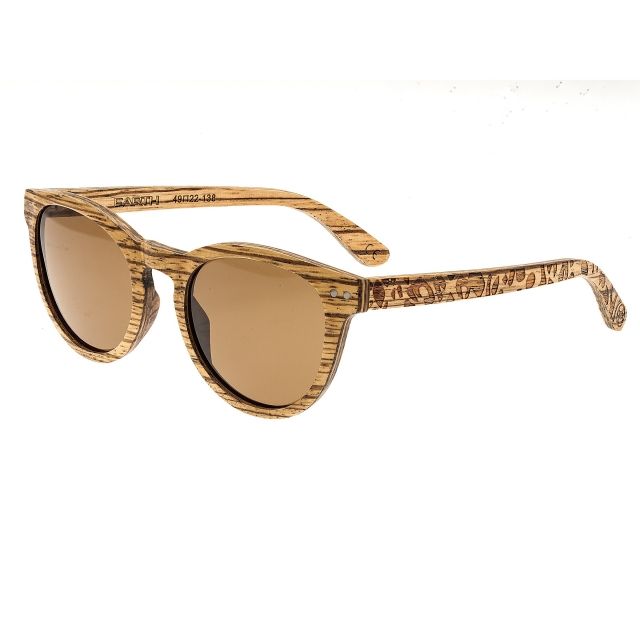 Earth Copacabana Sunglasses Zebrawood Standard