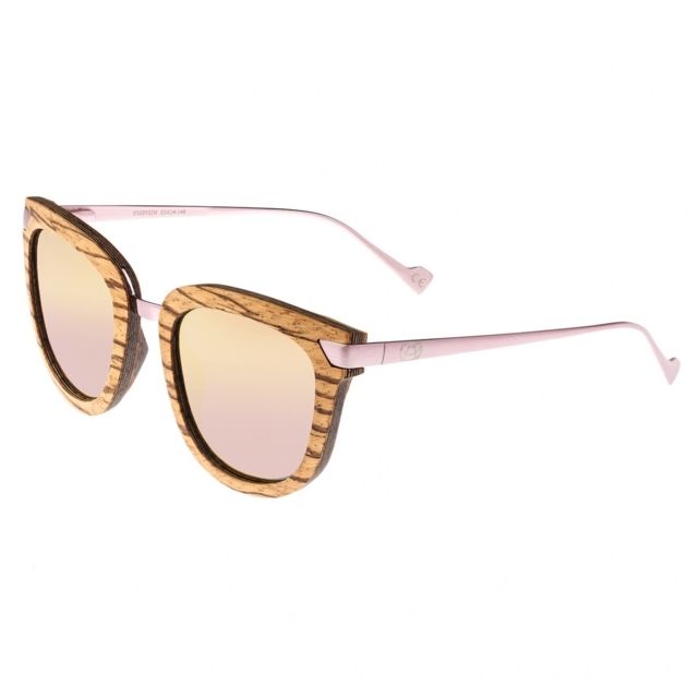 Earth Nissi Polarized Sunglasses Zebrawood/Rose Gold One Size
