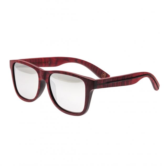 Earth Solana Polarized Sunglasses Red Rosewood/Silver
