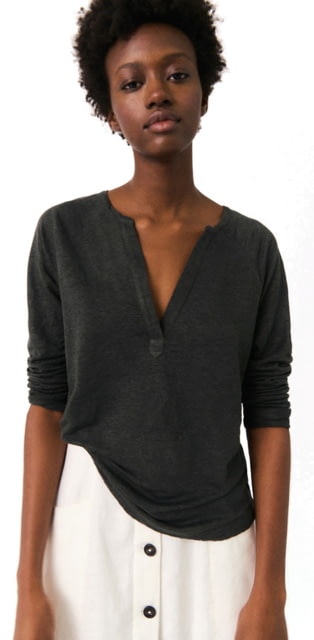 Ecoalf Litalf Long Sleeve T-Shirt - Women's Extra Large Asphalt