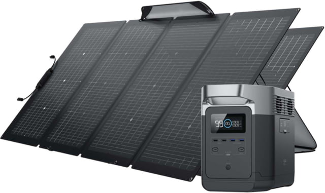 EcoFlow DELTA  w/ 2 Solar Panel 220W Black