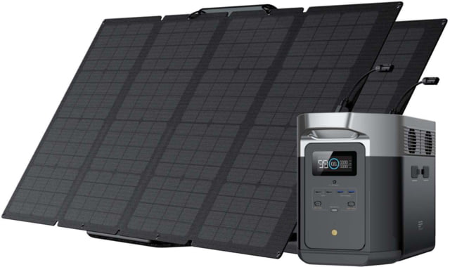 EcoFlow DELTA Max  w/2 Solar Panel 160W Black