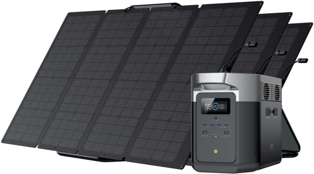 EcoFlow DELTA Max  w/ 3 Solar Panel 160W Black