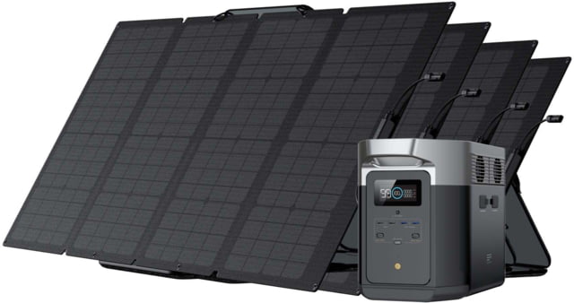 EcoFlow DELTA Max  w/ 4 Solar Panel 160W Black