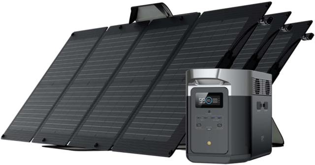 EcoFlow DELTA Max  w/ 3 Solar Panel 110W Black