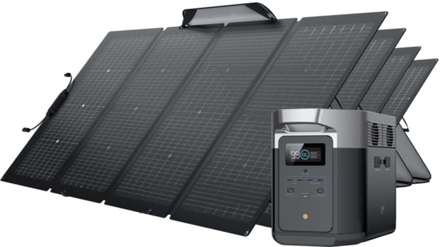 EcoFlow DELTA Max 1600 w/4 Solar Panel 220W Black